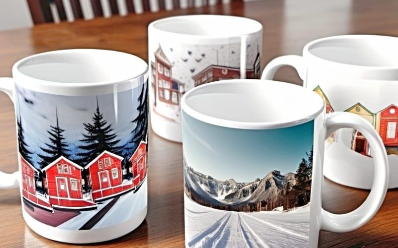 dining-table-has-number-of-sublimation-mugs-on-it